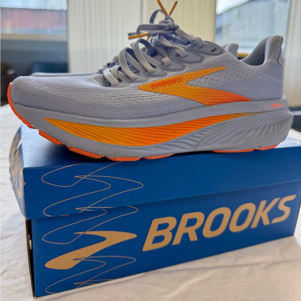 Brooks Athletic Shoes in Blue and Orange
